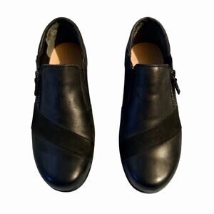 Ziera Sage Women’s Black Leather Comfort Shoes EU 38 / US 7.5–8 Side Zip Nursing